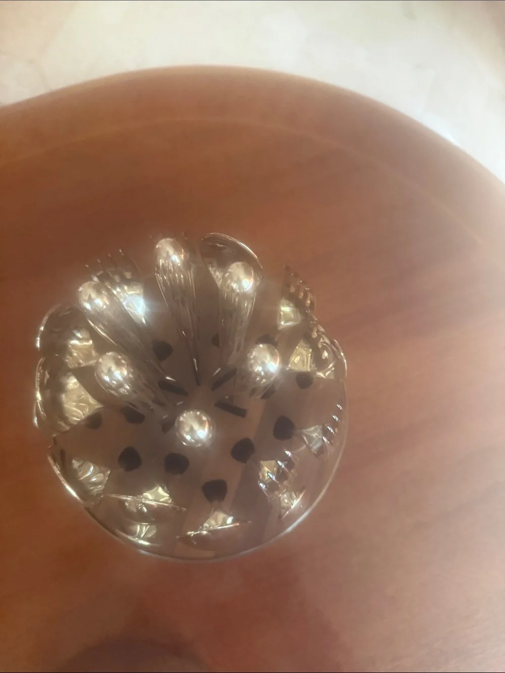 Christofle Polished Silver Egg Sculpture